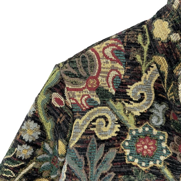 ORVIS Embroidered Jacket Open Cotton Floral - Picture 5 of 8